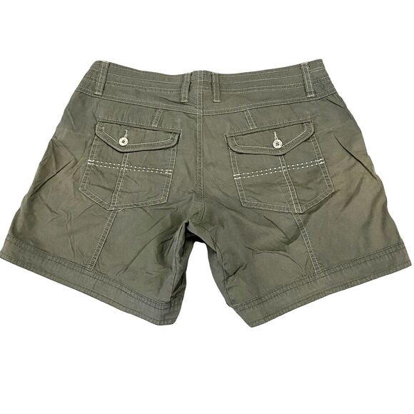 Kuhl Kontra Shorts Women's Size 6 Sage Button Flap Pockets Hiking Shorts - Picture 2 of 16